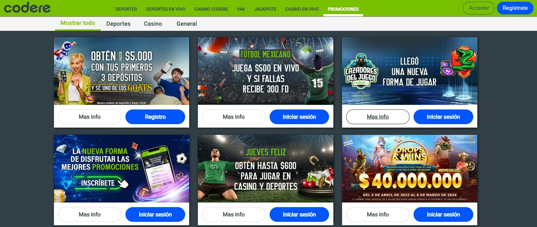 Codere app descargar Codere app