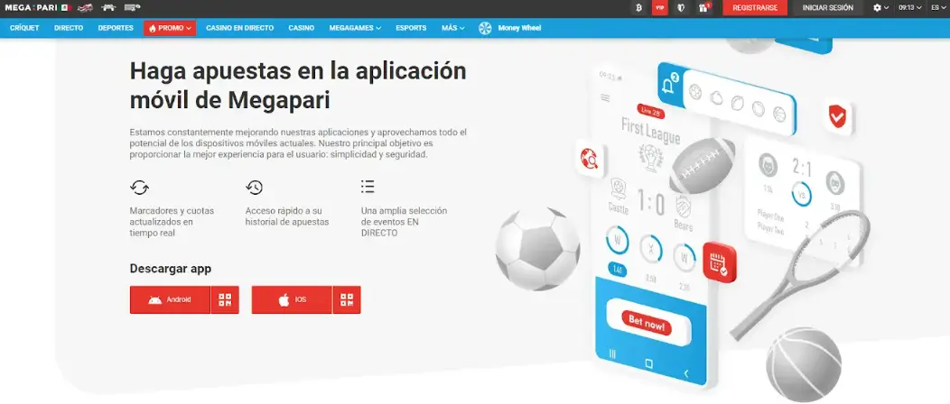 Descarga la app de Megapari desde su sitio oficial app Megapari México